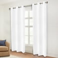 thumbnail image 2 of Superior Blackout Solid Light Filtering Grommet Curtain Panel Set, 46" x 84", Snow White, 2 of 13