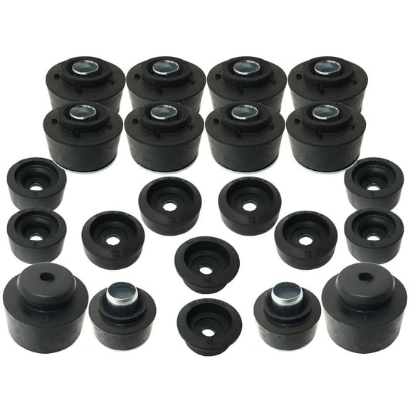 Auto Pro USA Body Mount OE Style Rubber Bushings Compatible with GM Passenger 1978-1988 BM1031