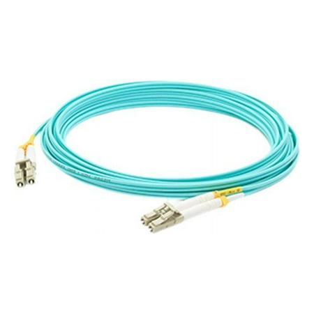 UPC: 0821455044896 | AddOn 9m Laser Optimized Multi-Mode fiber (LOMM) Duplex LC/LC OM4 Aqua Patch Cable