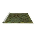 thumbnail image 2 of Ahgly Company Machine Washable Indoor Rectangle Southwestern Turquoise Blue Country Area Rugs, 2' x 5', 2 of 4