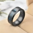 thumbnail image 2 of HOOUN Women Men Stainless Steel Silver/Gold Rings Wedding Band Jewelry Gift Size 6-12-8-#1, 2 of 2