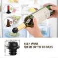 thumbnail image 4 of Bomba eléctrica para conservar el vino con tapones de vacío. Conservador de vino al vacío. Mantén tu vino fresco hasta por 10 días., 4 of 5