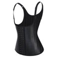thumbnail image 2 of Corset moldeador Baoblaze Mujer Underbust Chaleco Deshuesado de Acero Negro 3XL, 2 of 7