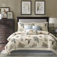 thumbnail image 2 of Madison Park Textiles Quincy 7 Piece Comforter Set, King, Khaki, 2 of 13