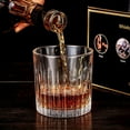 thumbnail image 6 of Whiskey Glasses Set of 4,Lead-Free Crystal Old Fashioned Glass,10oz Rocks Glass Tumblers for Drinking Bourbon,Cognac,Irish Whisky,Whiskey Gifts for Men, 6 of 10