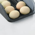thumbnail image 5 of SPOORYOO Egg Holder for Fridge,Eggs For Refrigerator - Auto Rolling Organizer 2 Layer - Stacked Tray Fridge Storage Container - Clear Plastic Henapple Dispenser,Tray & Bin, 5 of 7