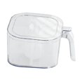 thumbnail image 3 of Abbracc Seasoning Box 4 Grids Dustproof Easy to Refill Spice Dispenser Condiment Container for Sugar Restaurant Dining Room Home Clear, 3 of 9