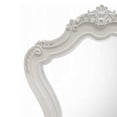 thumbnail image 4 of Maver Dresser Mirror, 46x48, Beveled Edges, White Ornate Carved Wood, 4 of 5