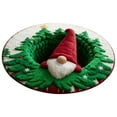 thumbnail image 1 of Christmas Decor Carpet Christmas 3D Rug – Christmas Optical Rugs Decorative Rug With Depth Pattern Theme Halloween Patterns Santa Quilted Round Fabric For Home Parties Polyester carpet, 1 of 4