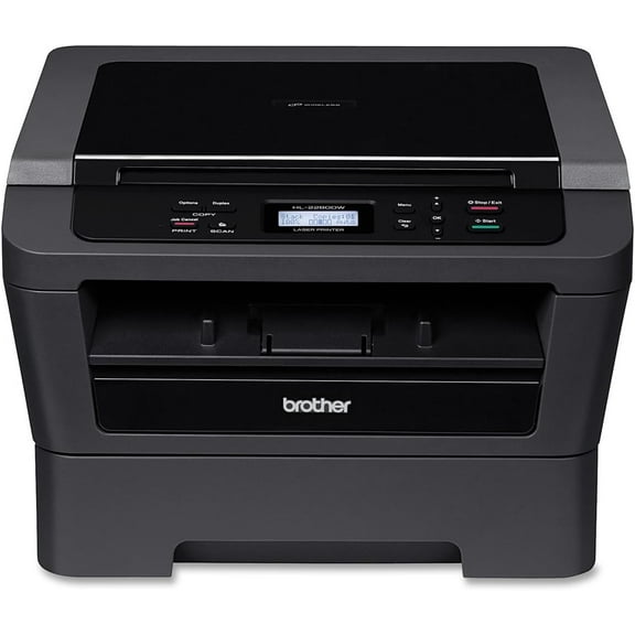Restored Brother Wireless Monochrome Laser Printer with Built-in Scanner, Copier, and Duplex Printing, P/N: HL-2280DW (Refurbished)