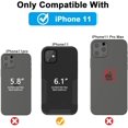 thumbnail image 2 of Compatible with iPhone 11 Case, Hard PC + Soft TPU Phone Case with [2 x Tempered Glass Screen Protector], Heavy-Duty Tough Rugged Lightweight Slim Shockproof Protective Case for iPhone 11, 2 of 6