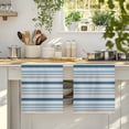 thumbnail image 4 of Blue Grey Striped Kitchen Towels Set of 4, Farmhouse Stripes Modern Abstract Art Absorbent Dish Towels for Kitchen, Microfiber Hand Towel, Quick Drying Tea Towel for Cleaning Decorative Dishcloths, 4 of 7