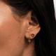 thumbnail image 4 of Aretes Mujer Oro 14k, LuckyLy  Set de Regalo 2 en 1 de Arracadas y Broqueles, Acero Inoxidable Baño Oro 14k y Zirconia Cúbica – Joyería ideal como Regalos para Mujer San Valentín y Regalos para rosa, 4 of 6