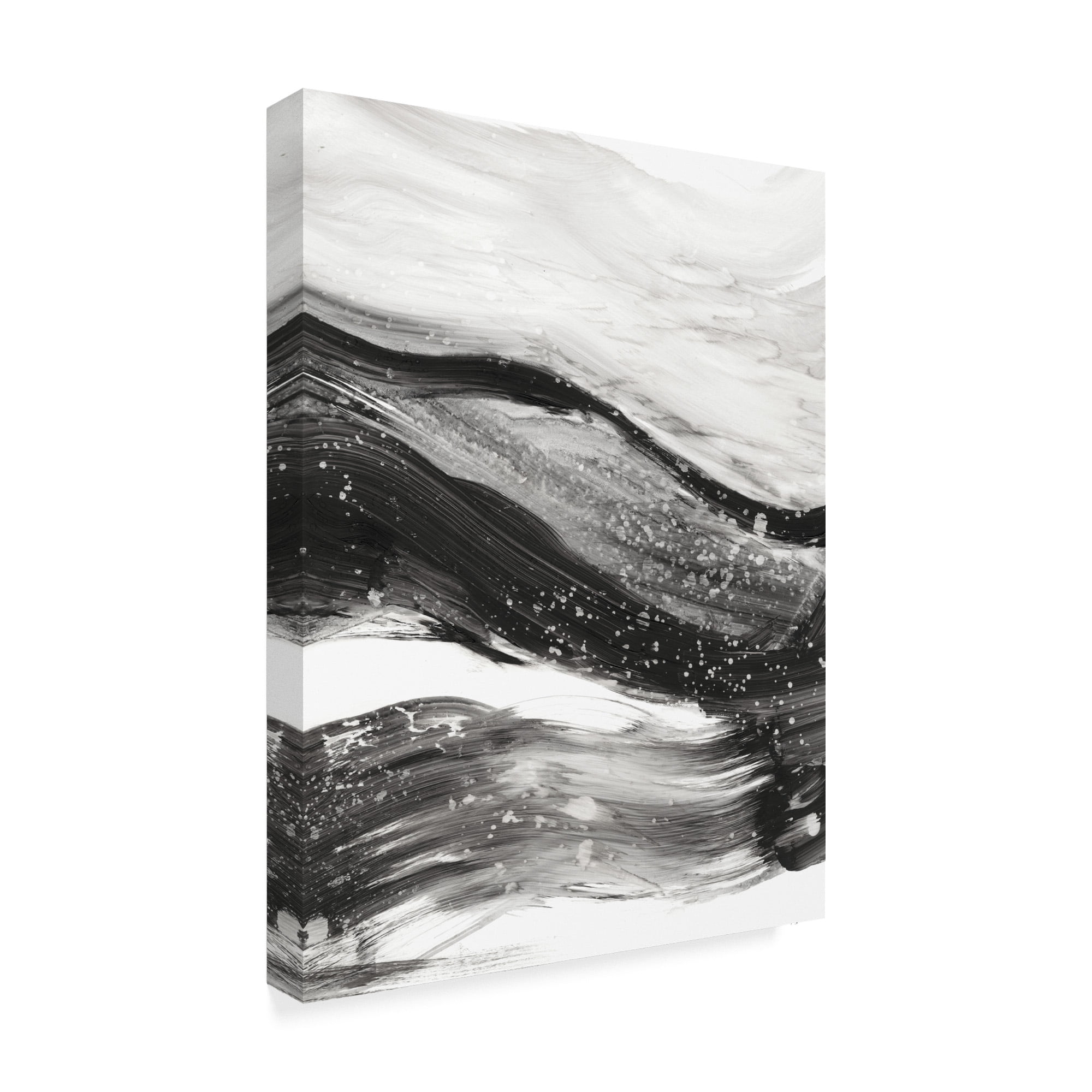 Trademark Fine Art 'Black Waves I' Canvas Art by Ethan Harper