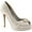 White Satin, variant on Dyeables Women's Gianna Platform Pump