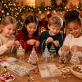 thumbnail image 5 of DIY Christmas Tree Beaded Ornament Kit, Beginner Friendly Holiday Craft Set with Assorted Beads, Wire, Charms & Instructions, Handmade Hanging Christmas Decor, 1 Kit, 5 of 6