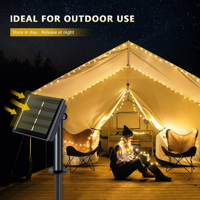 Outdoor Solar String Lights, 33Feet 100 Led Solar Powered Fairy Lights –  TreeLen