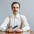 thumbnail image 4 of EXHUMKY 4Pcs Portable Beard Comb Mustache Combs For Men Boys Business Trips, 4 of 5