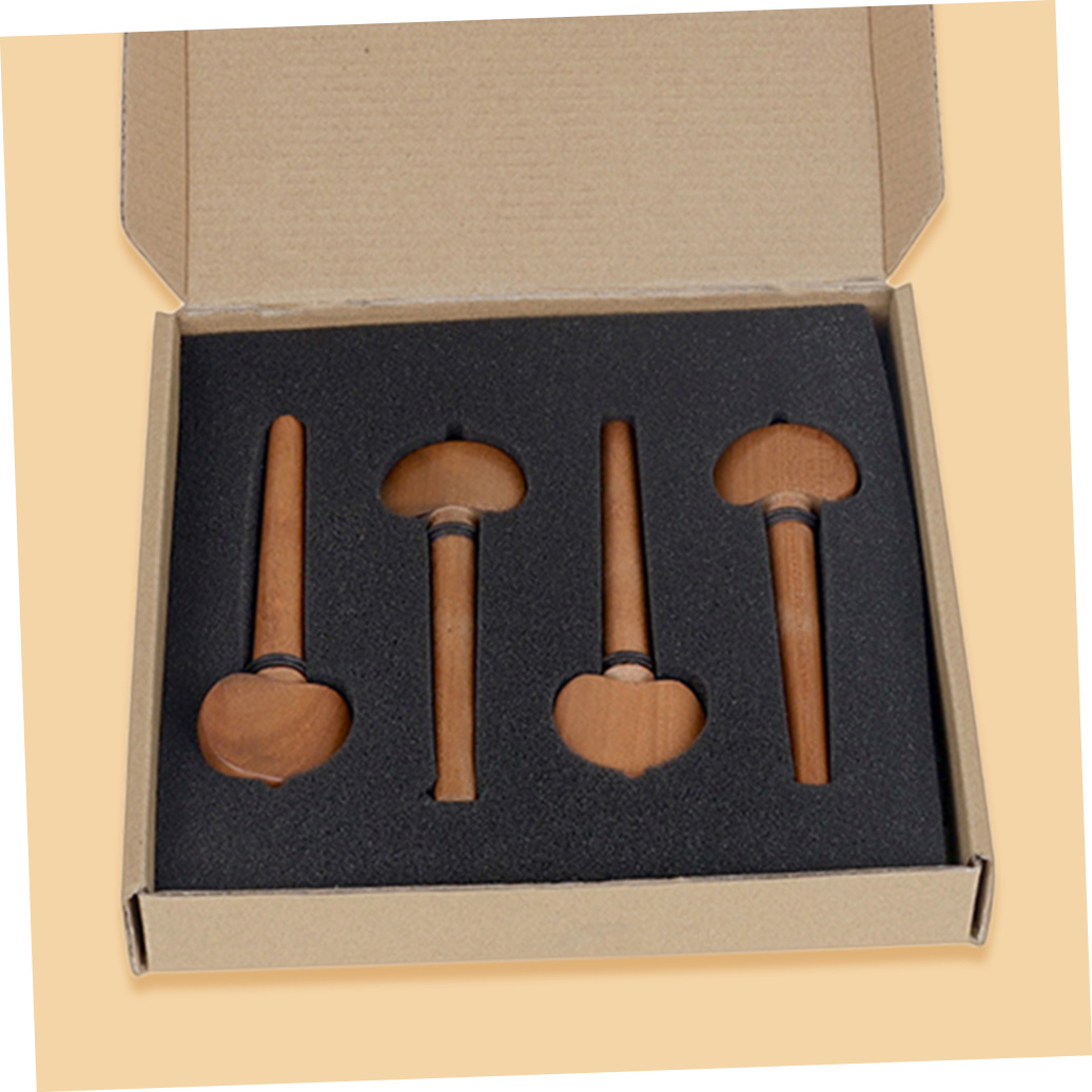 Soimiss Cello Tuning Pegs Wooden Coffee for Cello Durable and Practical