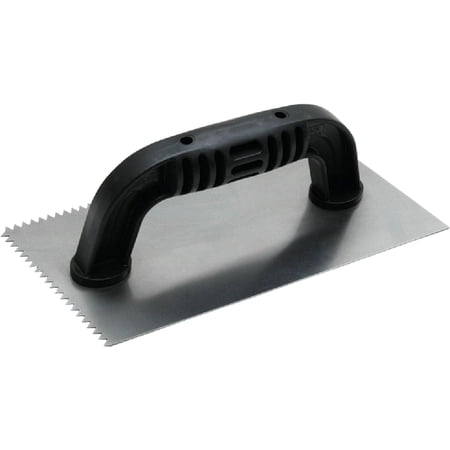 2PC MARSHALLTOWN QLT Notched Trowel w/Black Handle 3/16 In.