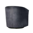 thumbnail image 3 of Comfort Pointe Elizabeth Charcoal Gray Microfiber Swivel Accent Chair, 3 of 3