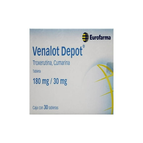 Venalot Depot 30 tabletas 180 mg/30 mg