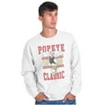 thumbnail image 5 of Classic Popeye Vintage Varsity Sweatshirt for Men or Women Brisco Brands S, 5 of 6
