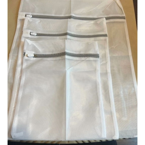 3 Pcs Laundry Bags For Delicates For Sorting & Washing Clothes S,M,L