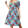 thumbnail image 2 of l Vestido pirata divertido de manga corta vestido elegante vestido de verano mujer vestido mujer verano traje de mujer, 2 of 7