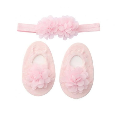 

Baby Princess Flower Socks with Headband Baby Cute Socks 0-2Y