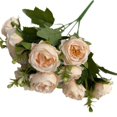 thumbnail image 1 of TQEHS Simulación de flores para decoración de sala de estar, flores artificiales, tienda para el hogar, Pla B9B7, 1 of 6