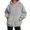 Light Gray, variant on Women's Floral Embroidered Hoodie Sweatshirt, Long Sleeve Kangaroo Pocket Relaxed Pullover Top for Casual Everyday Wear