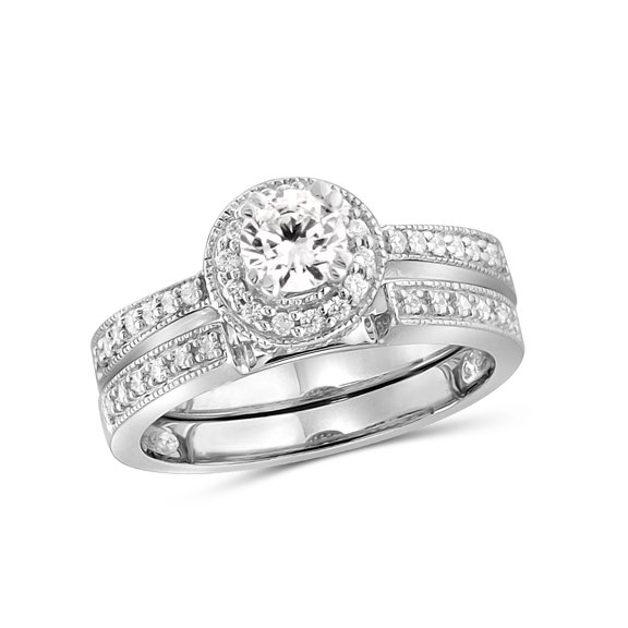 Diamonice 0.925 Sterling Silver 2.00 Carat White Cubic Zirconia Ring for Women | Cubic Zirconias for Everyday Womens Wear
