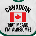 thumbnail image 4 of Inktastic Canada Flag Awesome Canadian Boys or Girls Baby Bib, 4 of 4