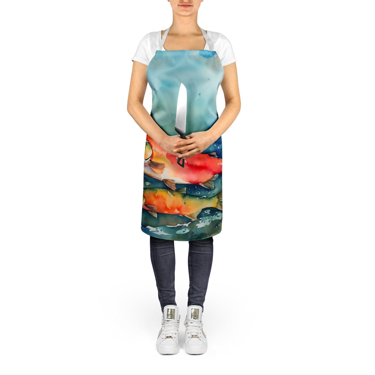Salmon Apron 27 in x 30 in