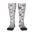 thumbnail image 2 of Lsque Fairy Flower Printed Crew Socks Men's Women's LightWeight Thin Casual Calf Socks ,Knee High Socks,Cotton Socks, 2 of 9