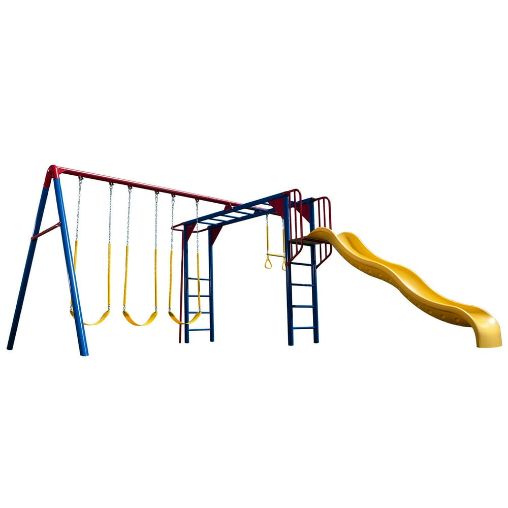 Lifetime Monkey Bar Adventure Metal Swing Set, 90177