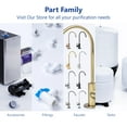 thumbnail image 5 of Modern Water Filter Faucet - Brushed Gold Faucet - 100% Lead-Free Drinking Water Faucet - Compatible with Reverse Osmosis Water Filtration Systems, 5 of 5