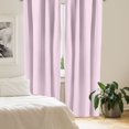 thumbnail image 3 of Ambesonne Polka Dots Window Curtains, Vintage Nursey, Each 28" W x 63" L, White and Pink, 3 of 5