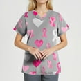 thumbnail image 3 of NAMTYQX Breast Cancer Awareness Shirts Short Sleeve Breast Cancer Shirts White Size 3XL, 3 of 4