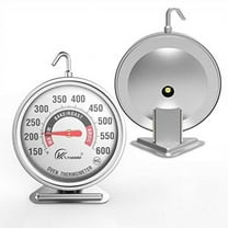large 3" dial oven thermometer - kt thermo (2019 new design) nsf-approved accurately easy-to-read extra large clearly display shows marked temperatures for professional and home kitchens cooking (1)