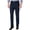 Blue - navy, variant on Haggar Men's Eclo Stria Expandable-Waist Pleat-Front Dress Pant Navy 36x30