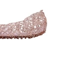 thumbnail image 5 of CIENVNSTG Sparkly Sandals For Women Flat Jelly Shoes Slip On Hollow Out Loafers Summer Plastic Breathable Beach Shoes Pink 38, 5 of 8