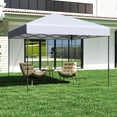 thumbnail image 2 of Gymax 10 X 10 FT Pop up Canopy Tent w/ Portable Carrying Bag 8 Stakes 4 Wind Ropes White, 2 of 9