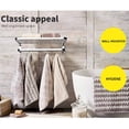 thumbnail image 6 of Bathroom Double Towel Rail Rack, 304 Stainless Steel Wall Mounted Towel Bar Hanger Towel Holder Shelf, 6 of 28