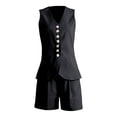 thumbnail image 4 of MAIHAN Women Shorts Sets Outfits Women Clothing Short Sleeve Tops Shorts Set Pant Sets Women 2 Piece Outfits Casual Two-Piece Outfit, 4 of 4