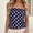 c01Blue, variant on Women Polka Dot Tube Bandeau Strapless Sleeveless Backless Tank Top Peplum Trendy Tube Shirt Blouses Pink M