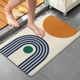 thumbnail image 2 of Mid Century Abstract Boho Aesthetic Bathroom Rugs, Bohemian Sun Modern Minimalist Home Bathtub Decor Bath Floor Mat, Super Soft Washable Absorbent Non Slip Microfiber Bathroom Rug 20"x32", 2 of 6