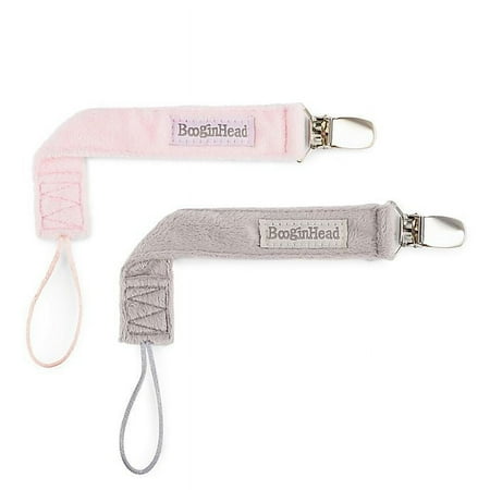 UPC: 0811470030073 | 2-Pack Holiday Pacifier Clips Color: Pink Fluff