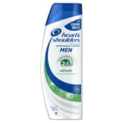 Head and Shoulders Men Refresh 2-in-1 Anti-Dandruff Shampoo + Conditioner For Men, 13.5 fl oz